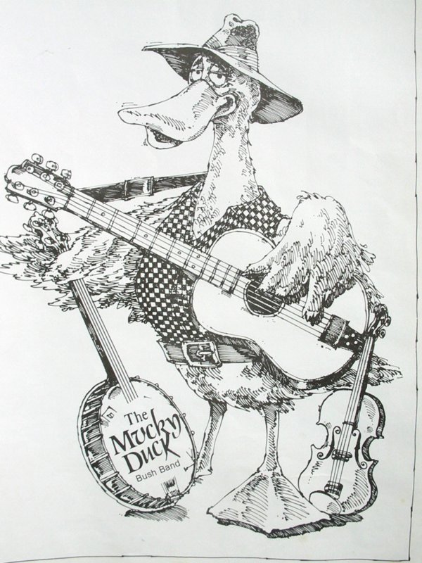 Mucky Duck Bush Band Perth Logo